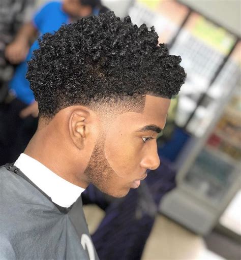 afro fades haircuts|afro taper fade black male.